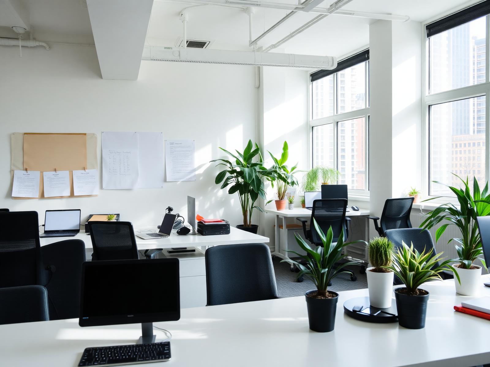 Modern bright NYC office workspace
